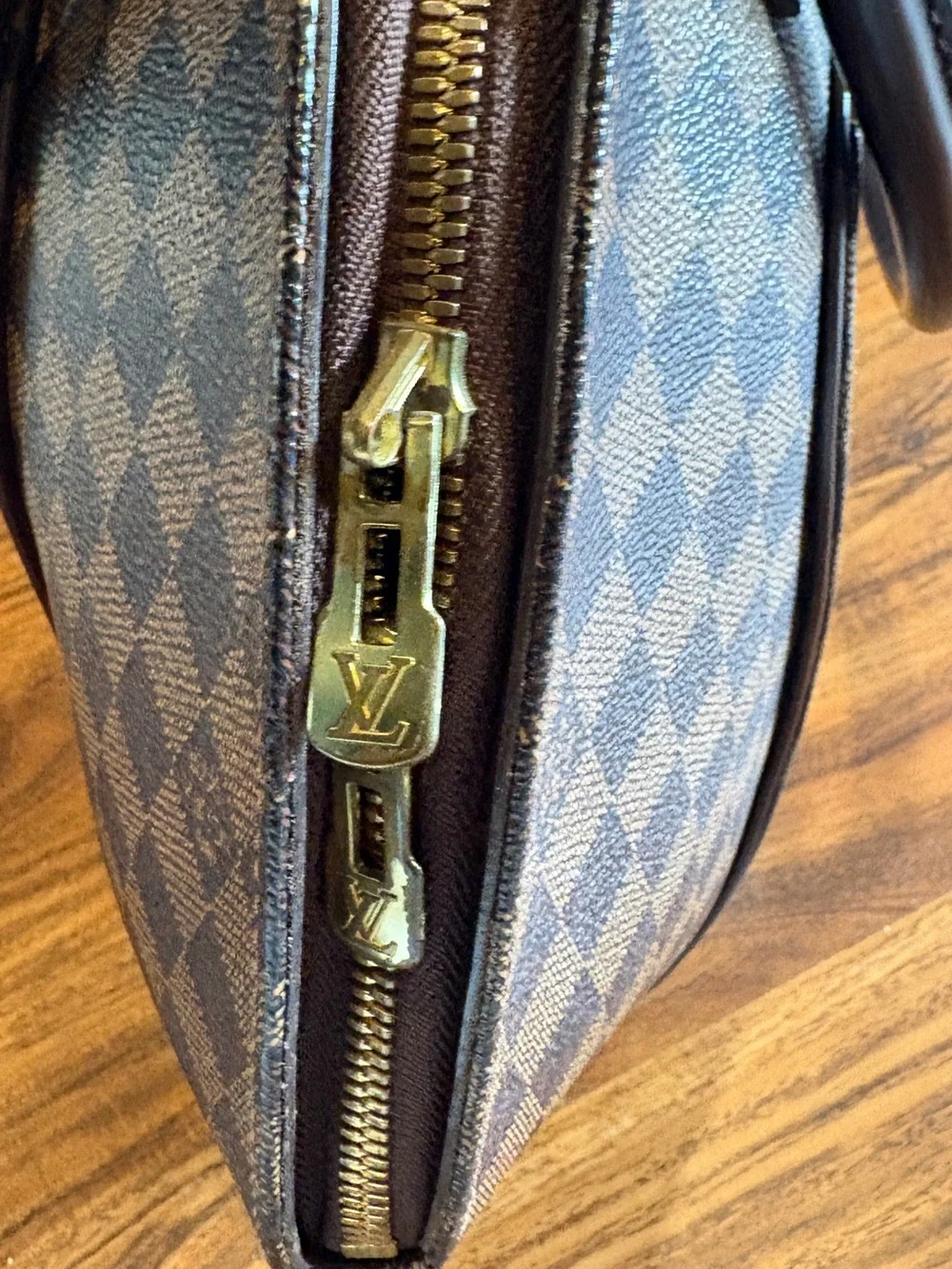 Louis Vuitton Damier Ebene Ellipse PM red interior top handle purchased in Japan